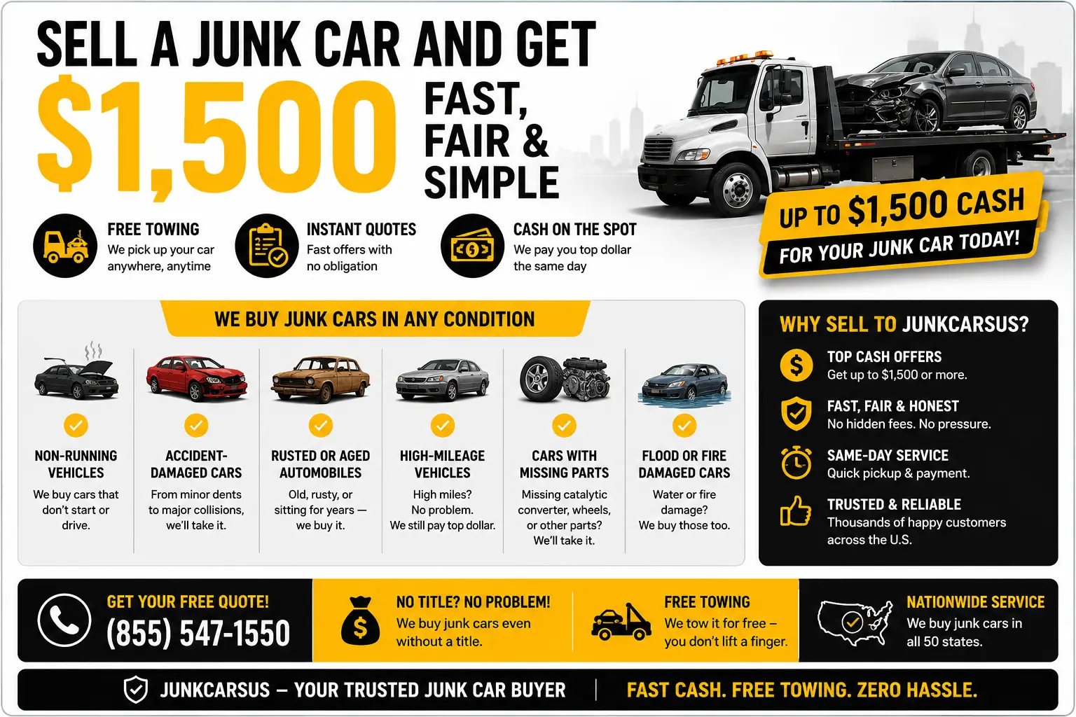 get $1500 for junk car