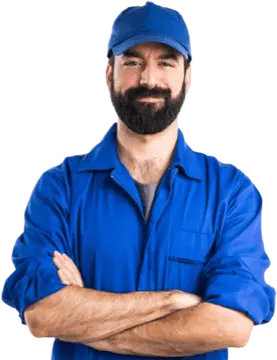 man in work uniform