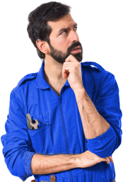 man in work uniform