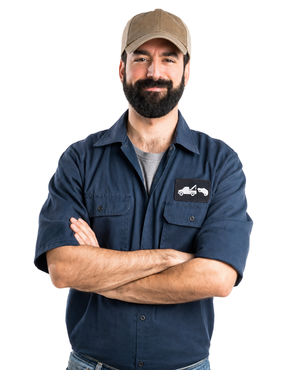 man in work uniform