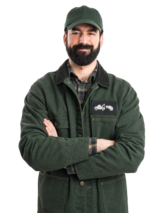 man in work uniform