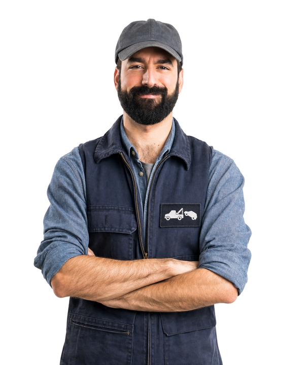 man in work uniform