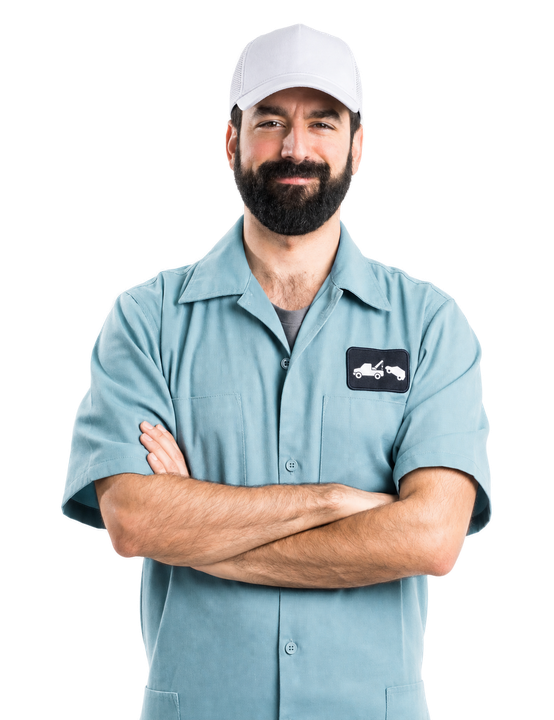 man in work uniform