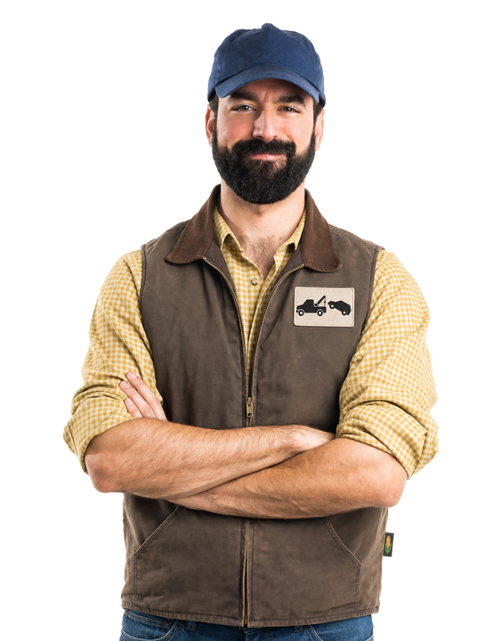 man in work uniform