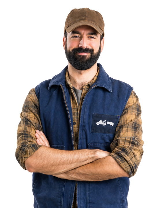 man in work uniform