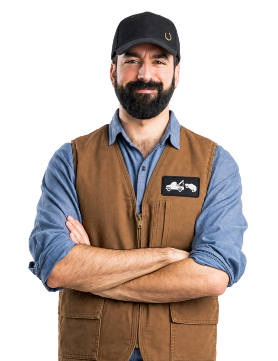 man in work uniform