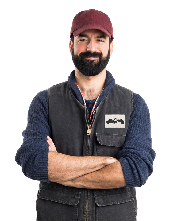 man in work uniform