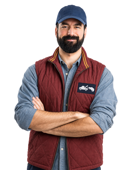 man in work uniform
