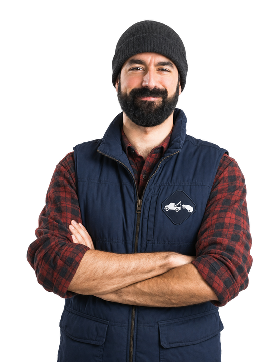 man in work uniform