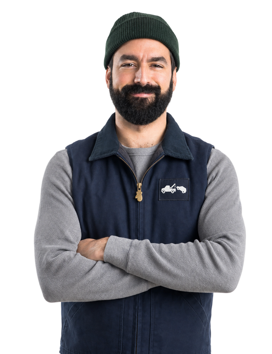 man in work uniform