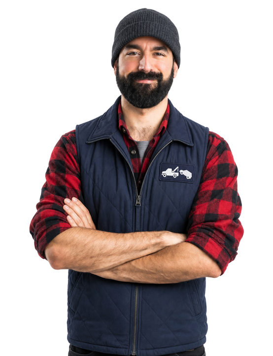 man in work uniform