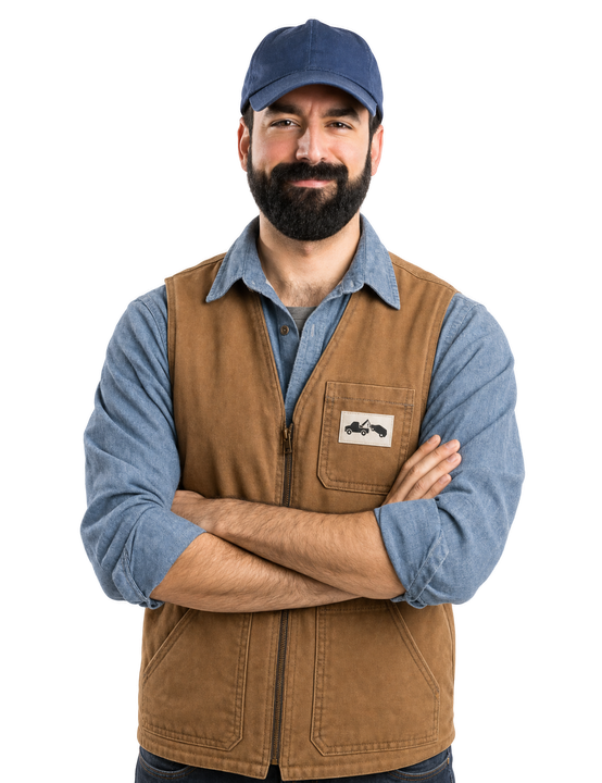 man in work uniform