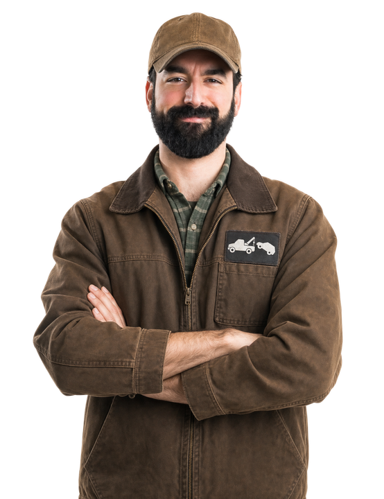 man in work uniform