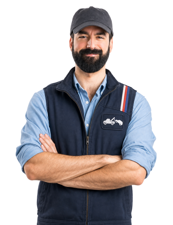 man in work uniform