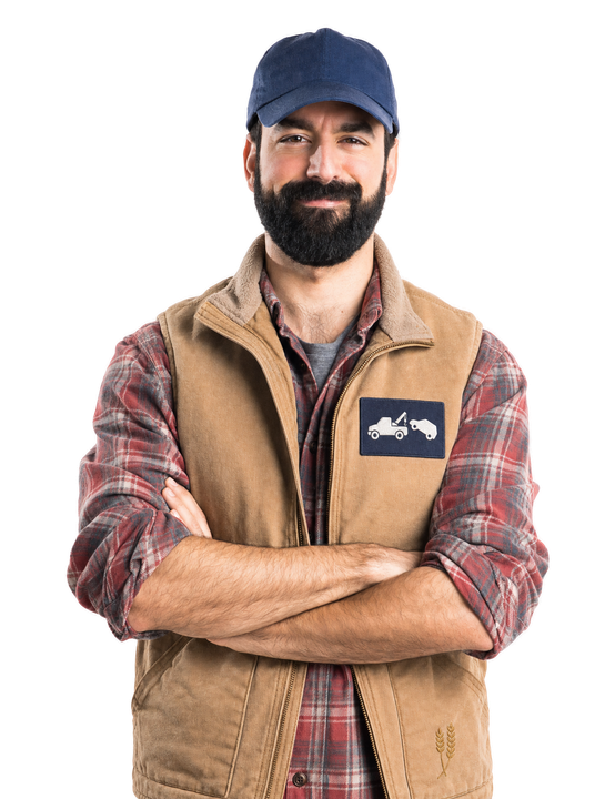 man in work uniform