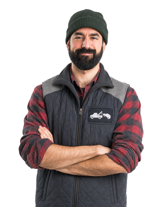 man in work uniform