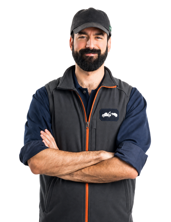 man in work uniform