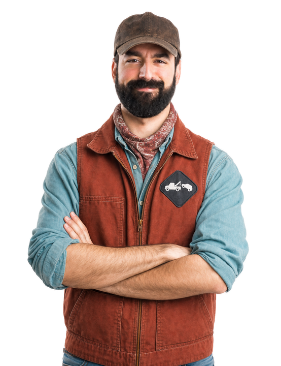 man in work uniform