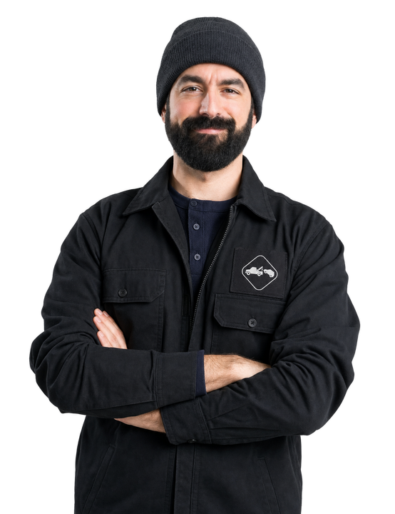 man in work uniform