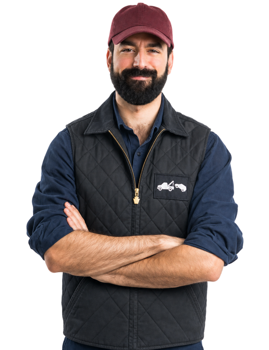 man in work uniform