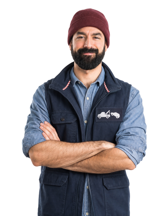 man in work uniform