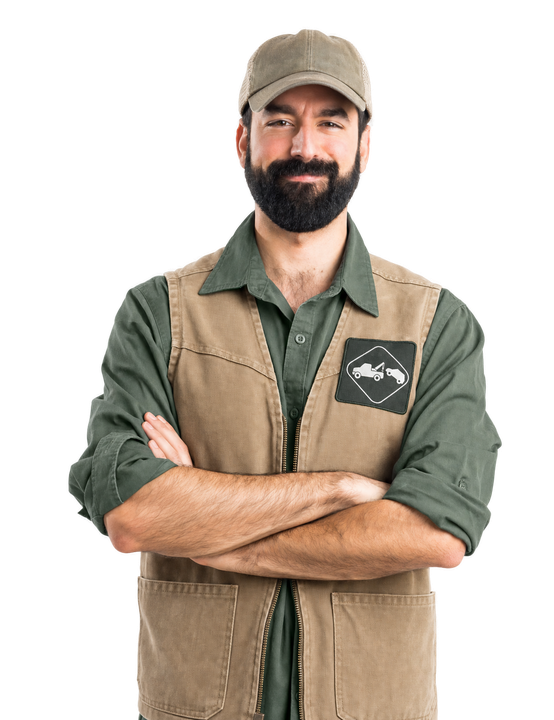 man in work uniform