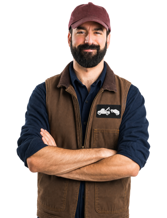man in work uniform