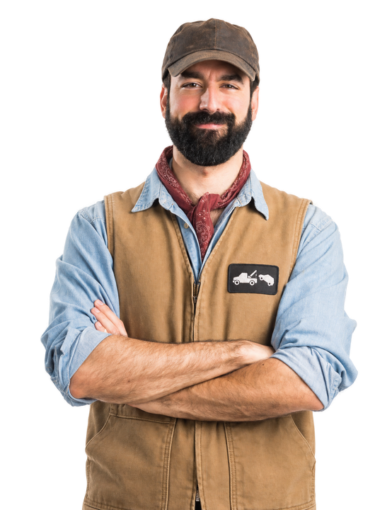 man in work uniform