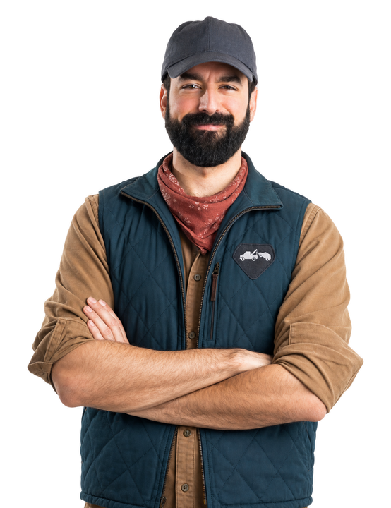 man in work uniform