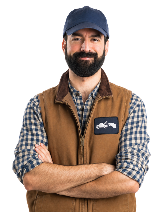 man in work uniform