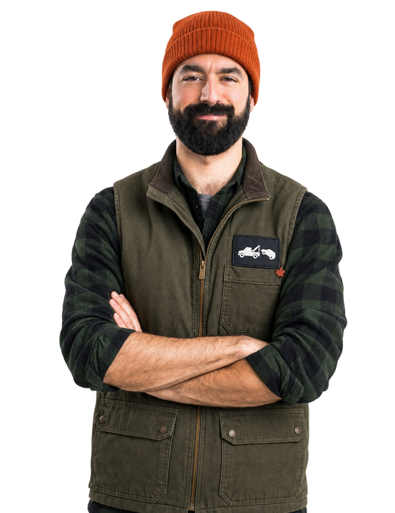 man in work uniform