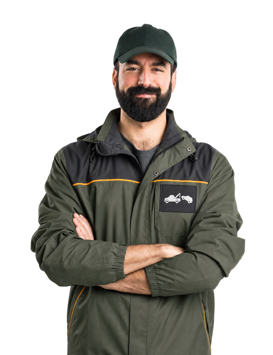 man in work uniform