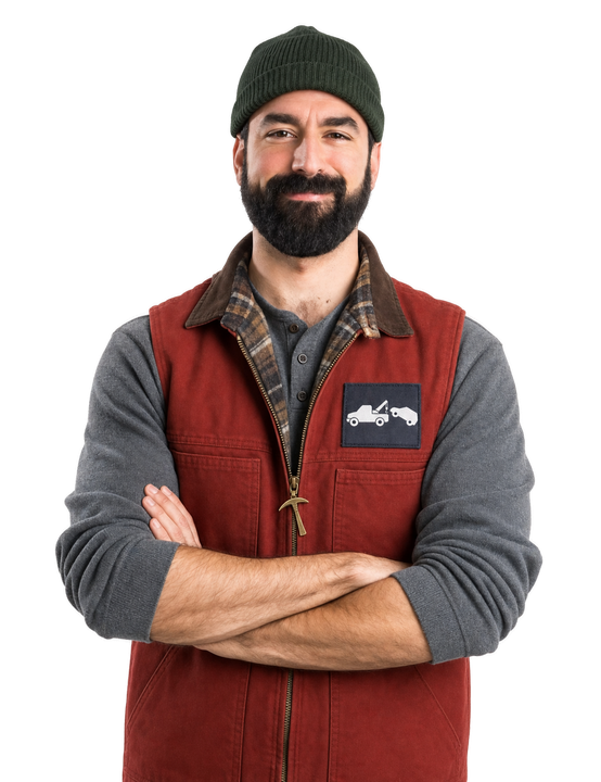 man in work uniform