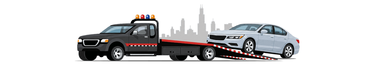 tow truck with car