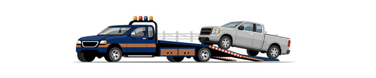 tow truck with car