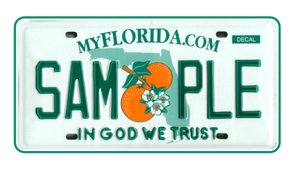 Florida state plate
